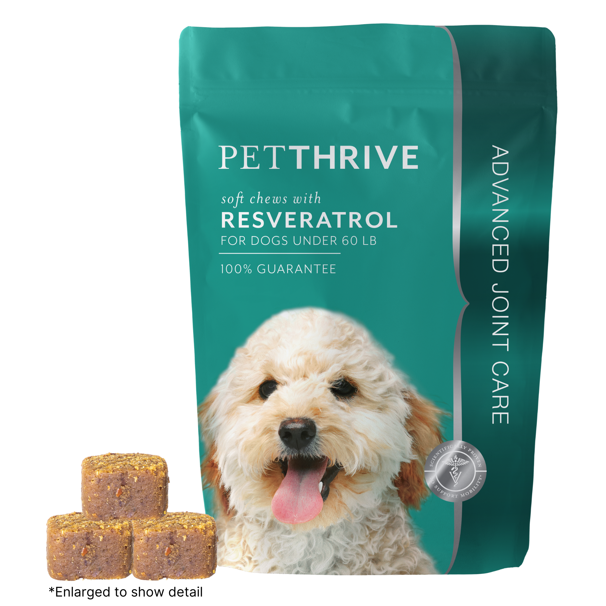 Petthrive Soft Chews With Resveratrol (Small Breed)